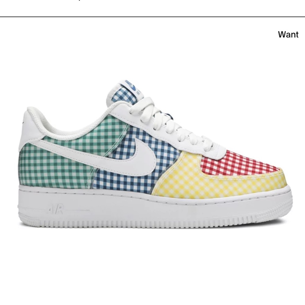 New Women’s Air Force 1 Gingham Low